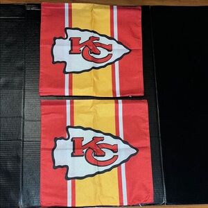 Kansas City Chiefs Red and Yellow Accent Pillow Covers- 2 for $16